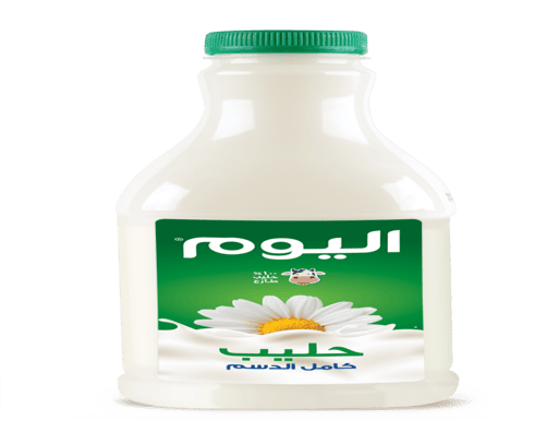 حليب طازج كامل الدسم اليوم 1 لتر