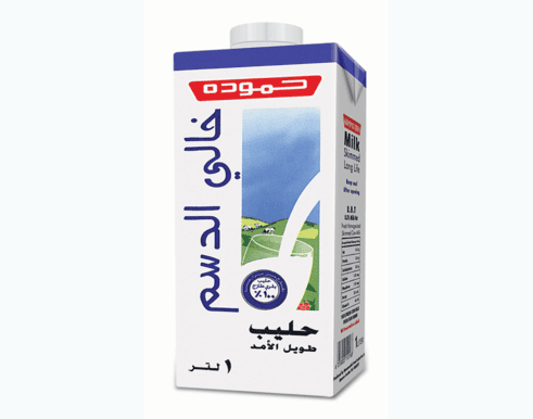 حليب حموده خالي الدسم 1 لتر