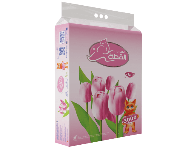 القطة مناديل زهر 300 منديل *10 