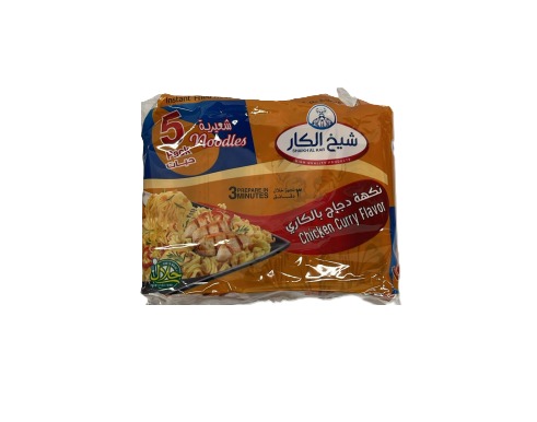 شيخ الكار نودلز نكهة دجاج الكاري 70غرام 5 اكياس