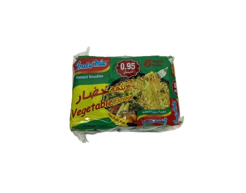 إندومي شعيريه نكهة الخضار 75 غرام *5
