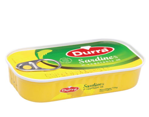 سردين بزيت الصويا الدرة 125 غرام