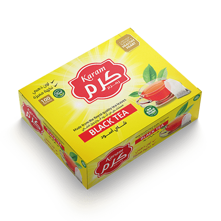 شاي كرم اسود 100 ميدالية