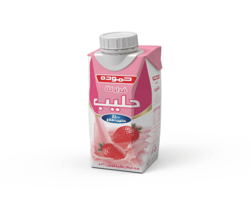 حليب بالفرولة حموده 250 مل